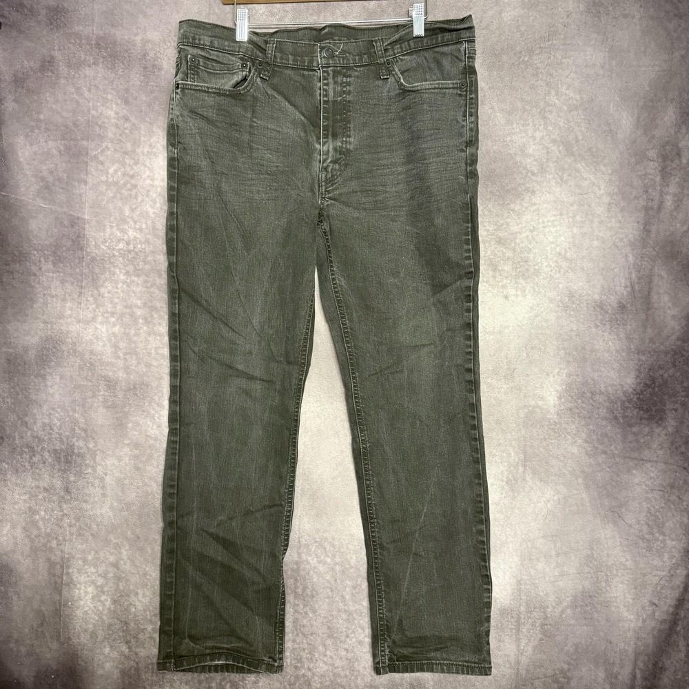 Levis‎ 541 Jeans Mens 38x32 Gray Denim Athletic Tapered Mid Rise Stretch